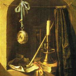 《烛光静物》格利特窦(Gerrit Dou)高清作品欣赏