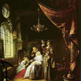 《堕落的女人》格利特窦(Gerrit Dou)高清作品欣赏