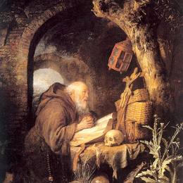 《隐士》格利特窦(Gerrit Dou)高清作品欣赏