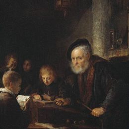 《教师》格利特窦(Gerrit Dou)高清作品欣赏