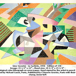 《骑单车的人》吉诺·塞韦里(Gino Severini)高清作品欣赏