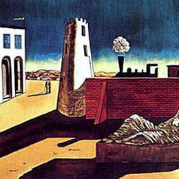 《意大利广场》乔治·德·基里科(Giorgio de Chirico)高清作品欣赏