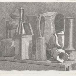 《自然死大咖啡壶》乔治·莫兰迪(Giorgio Morandi)高清作品欣赏