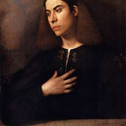 乔尔乔内(Giorgione)高清作品:Portrait of a Youth (Antonio Broccardo)