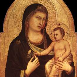 《圣母子》乔托·迪·邦多内(Giotto)高清作品欣赏