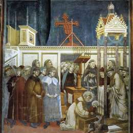 乔托·迪·邦多内(Giotto)高清作品:St. Francis of Assisi Preparing the Christmas Crib at Grecch