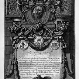 《根据掩盖教皇大衣，在一个大》乔瓦尼·巴蒂斯塔·皮拉内西(Giovanni Battista Piranesi)高清作品欣赏