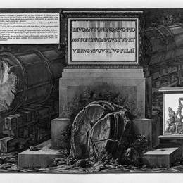 《上述花岗岩立柱的另一种观点》乔瓦尼·巴蒂斯塔·皮拉内西(Giovanni Battista Piranesi)高清作品欣赏