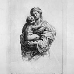 《圣母子》乔瓦尼·巴蒂斯塔·皮拉内西(Giovanni Battista Piranesi)高清作品欣赏