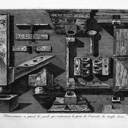 《关上门的木头的火柴》乔瓦尼·巴蒂斯塔·皮拉内西(Giovanni Battista Piranesi)高清作品欣赏