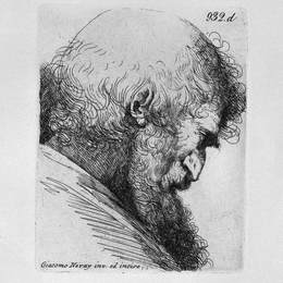《老人头上的轮廓》乔瓦尼·巴蒂斯塔·皮拉内西(Giovanni Battista Piranesi)高清作品欣赏