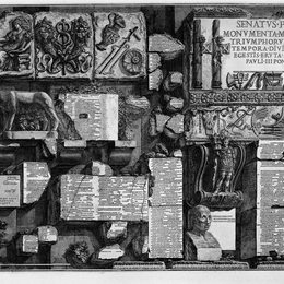 《Capitoline Lapides概述》乔瓦尼·巴蒂斯塔·皮拉内西(Giovanni Battista Piranesi)高清作品欣赏