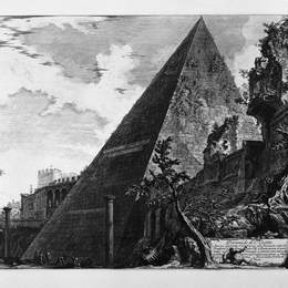 乔瓦尼·巴蒂斯塔·皮拉内西(Giovanni Battista Piranesi)高清作品:Pyramid of Caius Cestius