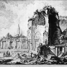 《重建前面提到的塔》乔瓦尼·巴蒂斯塔·皮拉内西(Giovanni Battista Piranesi)高清作品欣赏