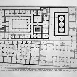 《房子的剖面图》乔瓦尼·巴蒂斯塔·皮拉内西(Giovanni Battista Piranesi)高清作品欣赏