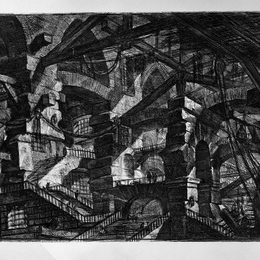 《哥特式拱门》乔瓦尼·巴蒂斯塔·皮拉内西(Giovanni Battista Piranesi)高清作品欣赏