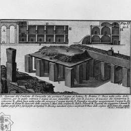 乔瓦尼·巴蒂斯塔·皮拉内西(Giovanni Battista Piranesi)高清作品:The Roman antiquities, t. 1, Plate XIX. Duct of Caracalla.