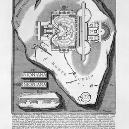 乔瓦尼·巴蒂斯塔·皮拉内西(Giovanni Battista Piranesi)高清作品:The Roman antiquities, t. 1, Plate XLI. The Nymphaeum of Ner