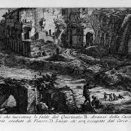 乔瓦尼·巴蒂斯塔·皮拉内西(Giovanni Battista Piranesi)高清作品:The Roman antiquities, t. 1, Plate XVI