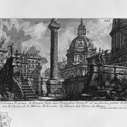 乔瓦尼·巴蒂斯塔·皮拉内西(Giovanni Battista Piranesi)高清作品:The Roman antiquities, t. 1, Plate XXIX. Trajan`s Column.