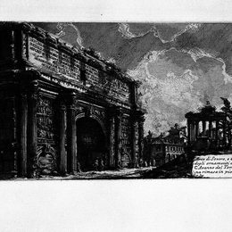 乔瓦尼·巴蒂斯塔·皮拉内西(Giovanni Battista Piranesi)高清作品:The Roman antiquities, t. 1, Plate XXXI. Arch of Septimius S