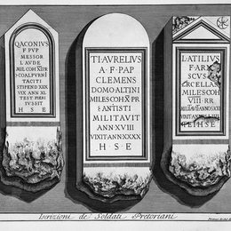 乔瓦尼·巴蒂斯塔·皮拉内西(Giovanni Battista Piranesi)高清作品:The Roman antiquities, t. 2, Plate LI. Registration of `Sold