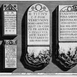 乔瓦尼·巴蒂斯塔·皮拉内西(Giovanni Battista Piranesi)高清作品:The Roman antiquities, t. 2, Plate LII. Registration of `Sol