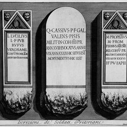 乔瓦尼·巴蒂斯塔·皮拉内西(Giovanni Battista Piranesi)高清作品:The Roman antiquities, t. 2, Plate LIV. Registration of `Sol