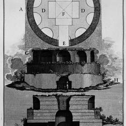 乔瓦尼·巴蒂斯塔·皮拉内西(Giovanni Battista Piranesi)高清作品:The Roman antiquities, t. 2, Plate XXVII. Plan of a factory