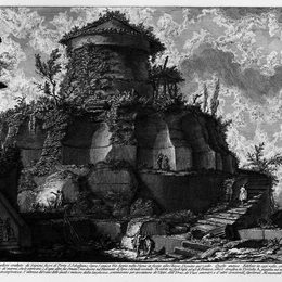 乔瓦尼·巴蒂斯塔·皮拉内西(Giovanni Battista Piranesi)高清作品:The Roman antiquities, t. 2, Plate XXVIII. Plan, and elevati