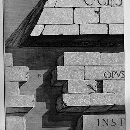 乔瓦尼·巴蒂斯塔·皮拉内西(Giovanni Battista Piranesi)高清作品:The Roman antiquities, t. 3, Plate XLII. Following the pre-r