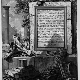 乔瓦尼·巴蒂斯塔·皮拉内西(Giovanni Battista Piranesi)高清作品:The Roman antiquities, t. 3, Plate XLIII. Nuts, fragments of