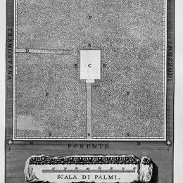 乔瓦尼·巴蒂斯塔·皮拉内西(Giovanni Battista Piranesi)高清作品:The Roman antiquities, t. 3, Plate XLIV. Pyramid of Caius Ce