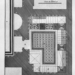 乔瓦尼·巴蒂斯塔·皮拉内西(Giovanni Battista Piranesi)高清作品:The Roman antiquities, t. 3, Plate XXXVIII. Plan of the room