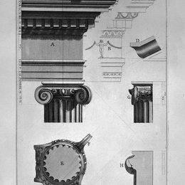 乔瓦尼·巴蒂斯塔·皮拉内西(Giovanni Battista Piranesi)高清作品:The Roman antiquities, t. 4, Plate LII. Vista in large parts