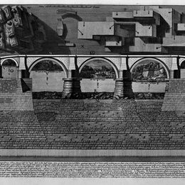 乔瓦尼·巴蒂斯塔·皮拉内西(Giovanni Battista Piranesi)高清作品:The Roman antiquities, t. 4, Plate V. Plan of the Mausoleum