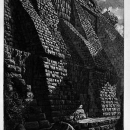 乔瓦尼·巴蒂斯塔·皮拉内西(Giovanni Battista Piranesi)高清作品:The Roman antiquities, t. 4, Plate X. Cutaway of the spurs t