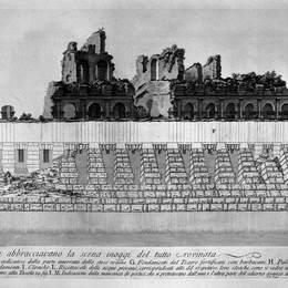 乔瓦尼·巴蒂斯塔·皮拉内西(Giovanni Battista Piranesi)高清作品:The Roman antiquities, t. 4, Plate XXVII. One of the fragmen