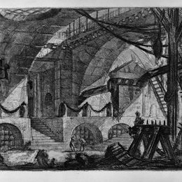 《锯木架》乔瓦尼·巴蒂斯塔·皮拉内西(Giovanni Battista Piranesi)高清作品欣赏