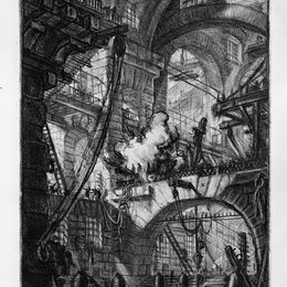 《冒烟的火灾》乔瓦尼·巴蒂斯塔·皮拉内西(Giovanni Battista Piranesi)高清作品欣赏