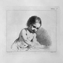 《小天使，半长短，由格尔奇诺》乔瓦尼·巴蒂斯塔·皮拉内西(Giovanni Battista Piranesi)高清作品欣赏
