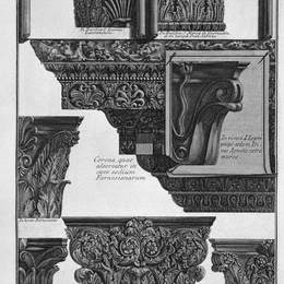 乔瓦尼·巴蒂斯塔·皮拉内西(Giovanni Battista Piranesi)高清作品:Various capitals (St. John Lateran, St. Mary in Cosmedin, S.