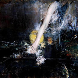 《花瓶臂》乔瓦尼·波尔蒂尼(Giovanni Boldini)高清作品欣赏