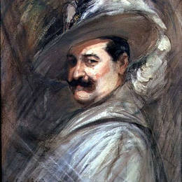 乔瓦尼·波尔蒂尼(Giovanni Boldini)高清作品:Costantino in the role of Ernani