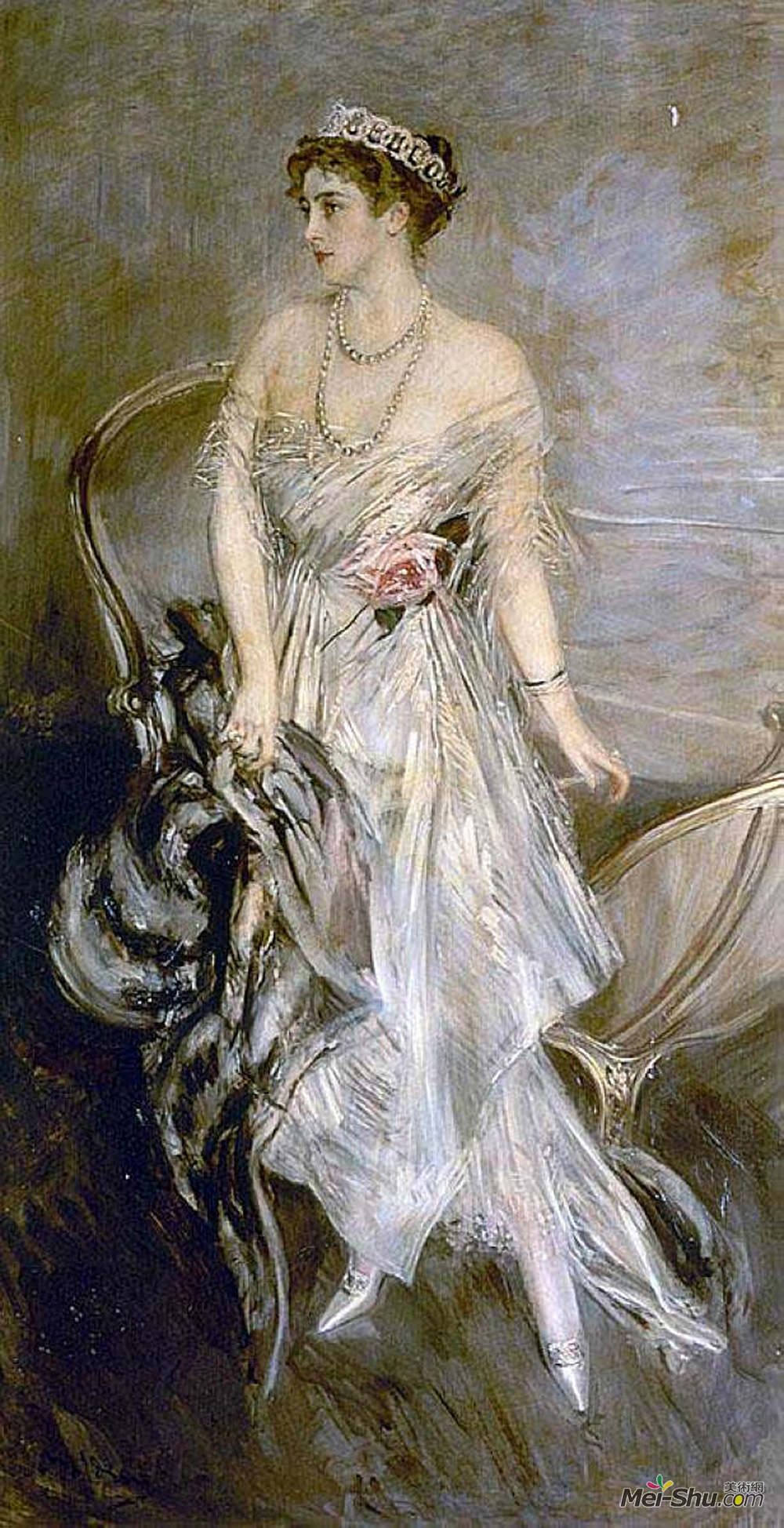 乔瓦尼·波尔蒂尼(giovanni boldini)高清作品《mrs.