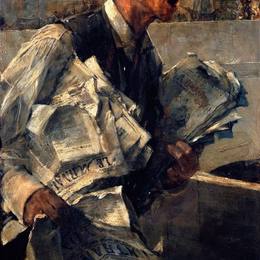 《巴黎报业（报社）》乔瓦尼·波尔蒂尼(Giovanni Boldini)高清作品欣赏