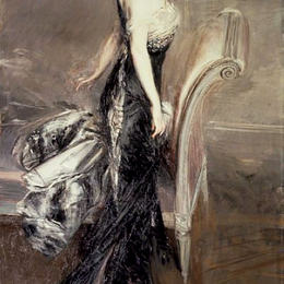 《淑女画像》乔瓦尼·波尔蒂尼(Giovanni Boldini)高清作品欣赏