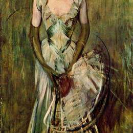 乔瓦尼·波尔蒂尼(Giovanni Boldini)高清作品:Portrait of Countess de Leusse