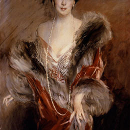 乔瓦尼·波尔蒂尼(Giovanni Boldini)高清作品:Portrait of Madame Josephina A. de Errazuriz