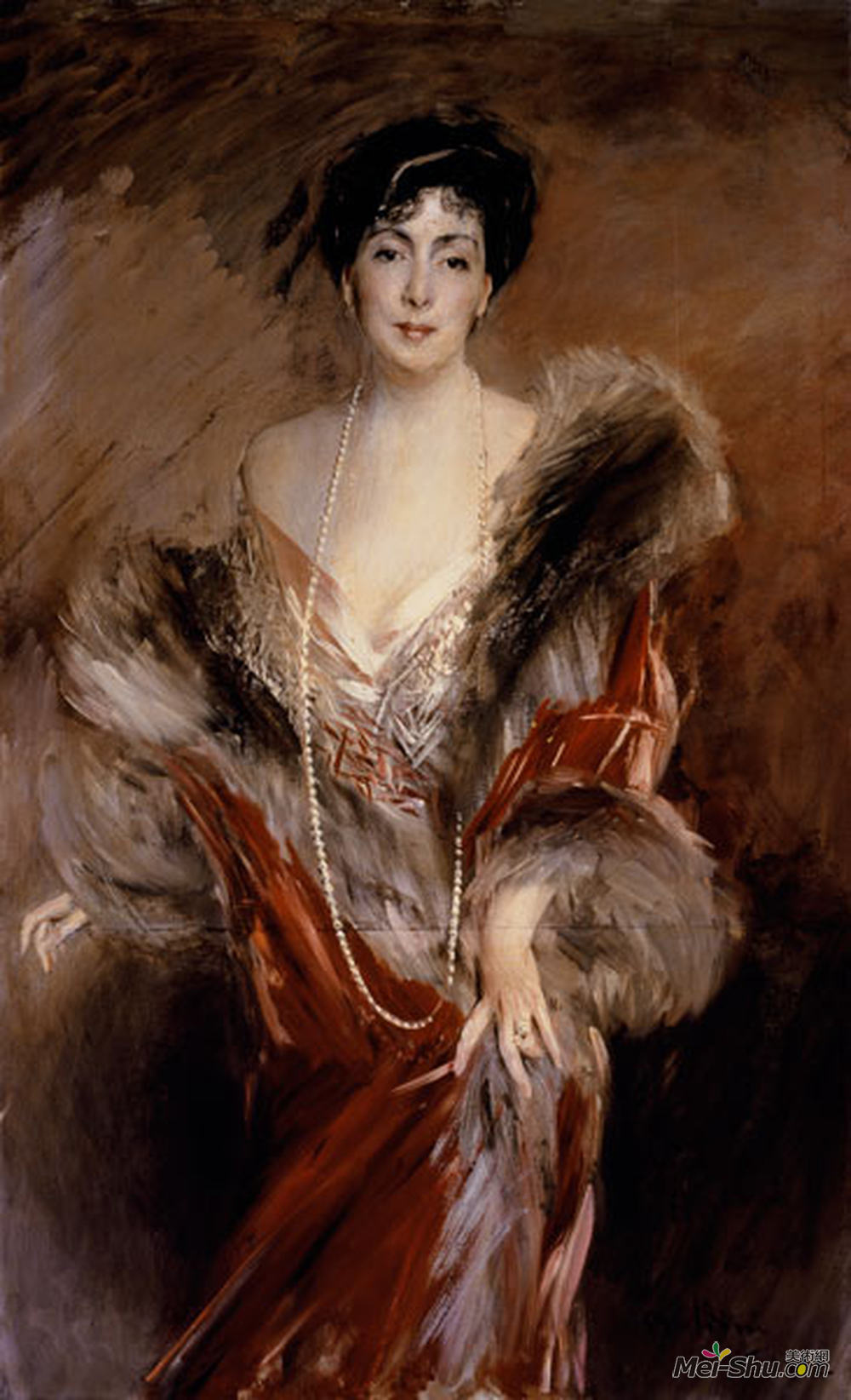 乔瓦尼·波尔蒂尼(giovanni boldini)高清作品《portrait of madame